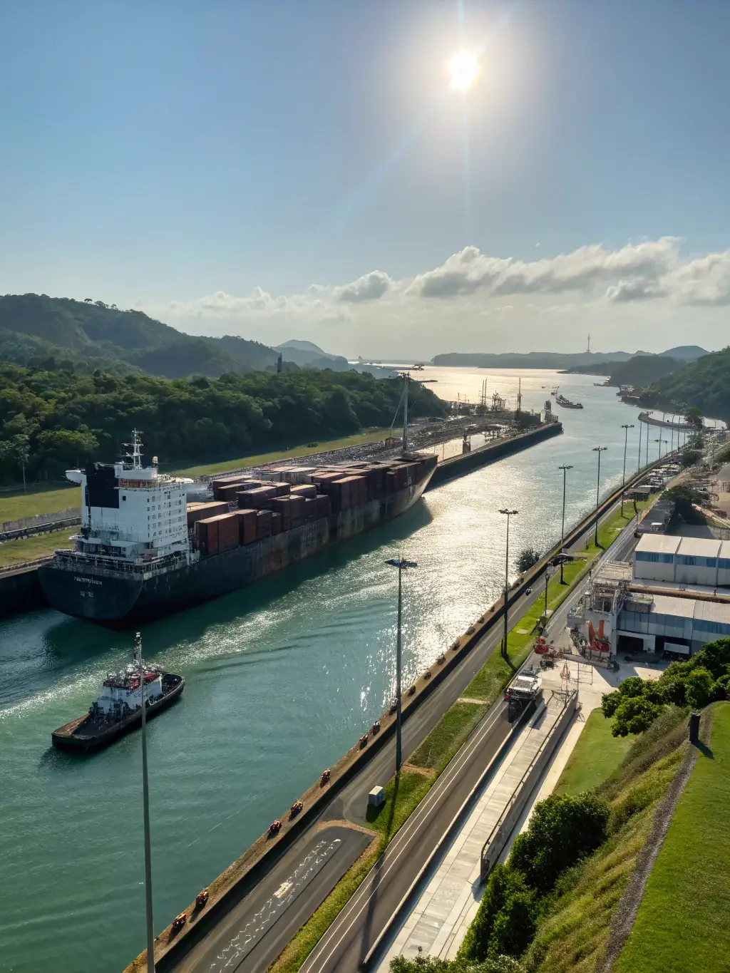 A captivating image of the Panama Canal, highlighting its engineering marvel and its significance in global trade and Panamanian history.